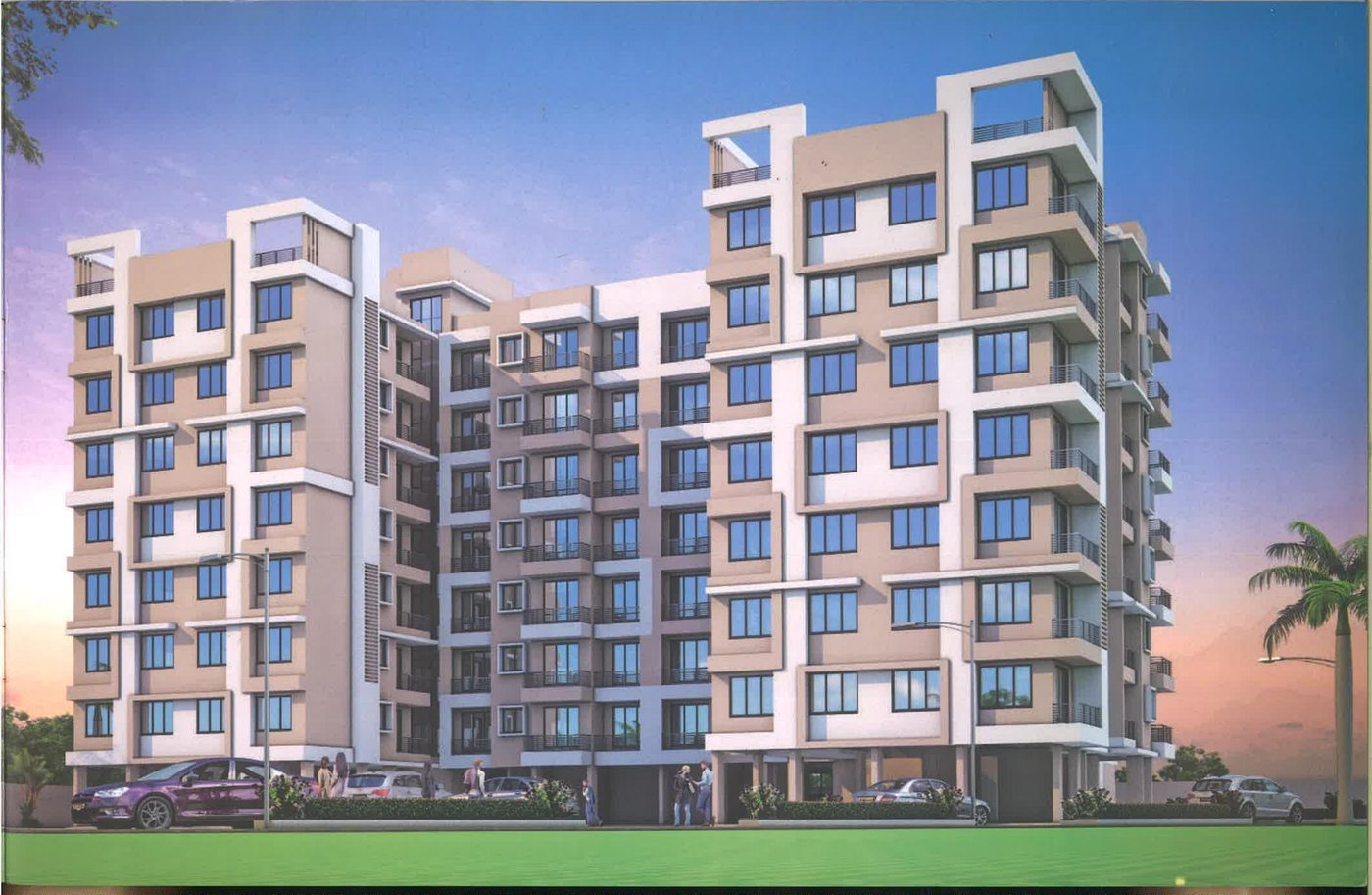 Shree Balaji Pride — Twin Wing Elevation